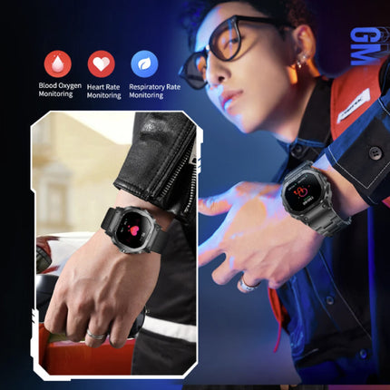 Smartwatch Gezondheid Monitor - Sport Health Tracker Horloge - Staal Bandje - Zwart