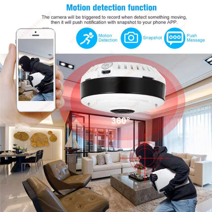 Mini Security Camera - Rookmelder HD 1080p Camcorder Motion Detection Night Vision - Wit 