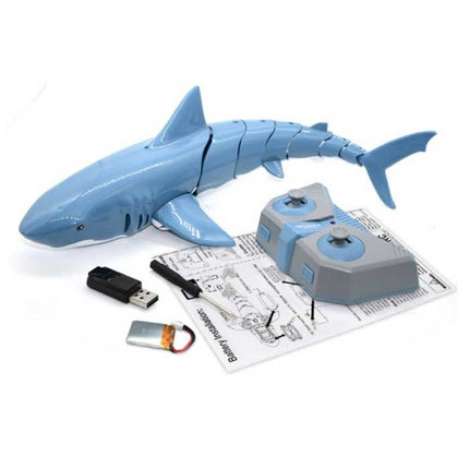 Bestuurbare Haai met Afstandsbediening - RC Speelgoed Robot Vis Blauw  