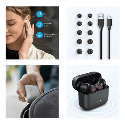 Soundcore Liberty Air 2 Draadloze Oortjes met Touch Control -  TWS Bluetooth 5.0 Wireless Buds Earphones Earbuds Oortelefoon Zwart