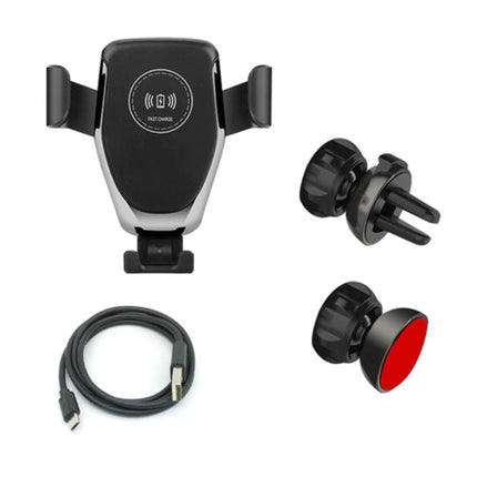 Qi Draadloze Autolader Oplader Universeel 9V - 1.67A Wireless Car Charging Pad Zwart
