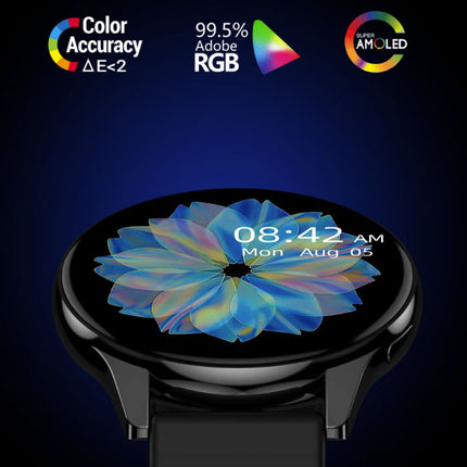 Smartwatch met Hartmonitor en Zuurstofmeter - Fitness Sport Activity Tracker Horloge - Silicoon Bandje Goud