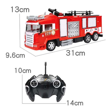 RC Brandweerwagen met Afstandsbediening - Bestuurbaar Speelgoed Brandweer Auto Wagen Radiografisch Metaallegering