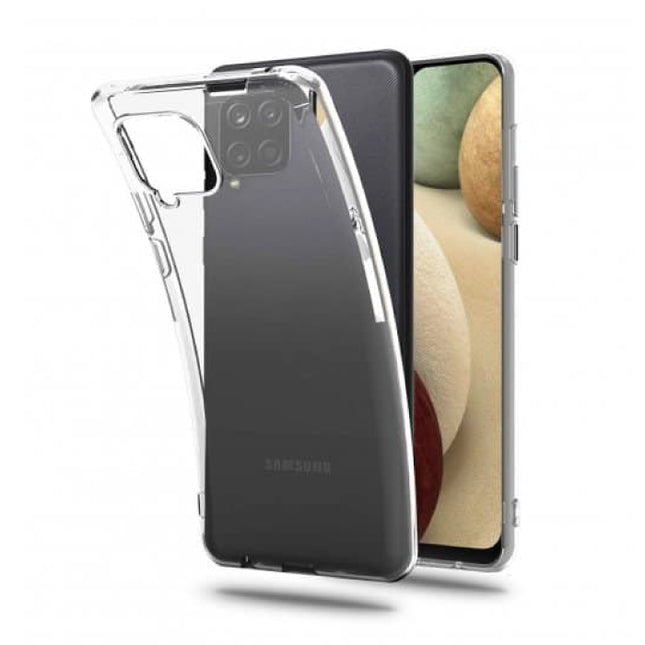Samsung Galaxy A12 Full Body 360° Hoesje - Volledige Bescherming Transparant TPU Silicone Case + PET Screenprotector