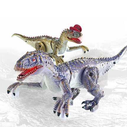 RC Dinosaurus (T-Rex met Dubbele Kroon) met Afstandsbediening - Bestuurbaar Speelgoed Tyrannosaurus Rex Dino Robot Groen