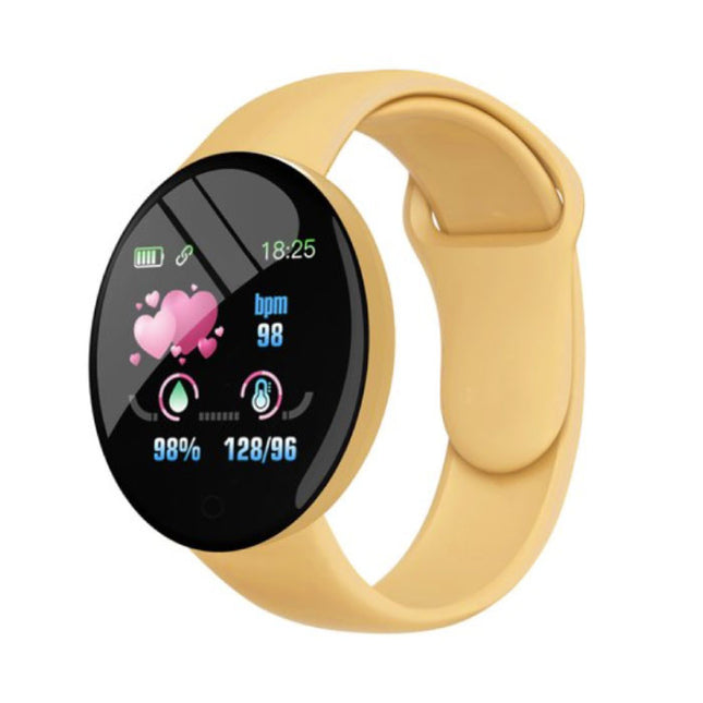 B41 Smartwatch Siliconen Bandje Health Monitor / Activity Tracker Horloge Android iOS Geel