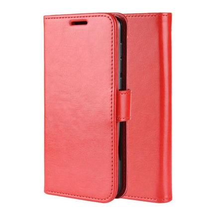 Xiaomi Redmi Note 7 Leren Flip Case Portefeuille - PU Leer Wallet Cover Cas Hoesje Rood