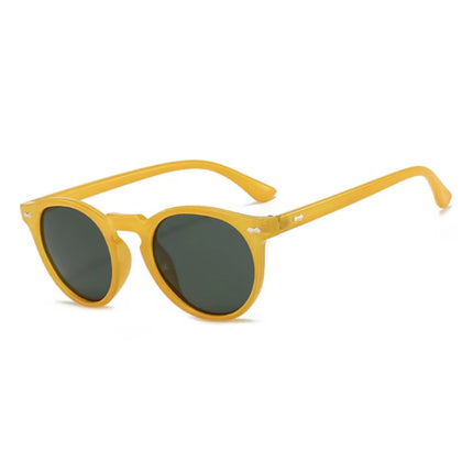 Vintage Zonnebril voor Dames - UV400 Gepolariseerde Bril Shades Brillen - Geel