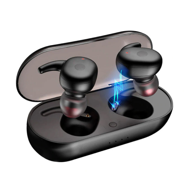 DT-1 TWS Draadloze Smart Touch Control Oortjes Bluetooth 5.0 Ear Wireless Buds Earphones Earbuds 300mAh Oortelefoon Zwart