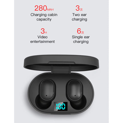 E6S Draadloze Oortjes - Touch Control Oordopjes TWS Bluetooth 5.0 Earphones Earbuds Oortelefoon Wit