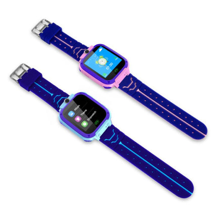 Smartwatch voor Kinderen met GPS Tracker Smartband Smartphone Horloge IPS iOS Android Blauw