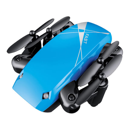S9W Mini RC Pocket Drone Quadcopter Speelgoed met Gyro Stabilistatie Blauw