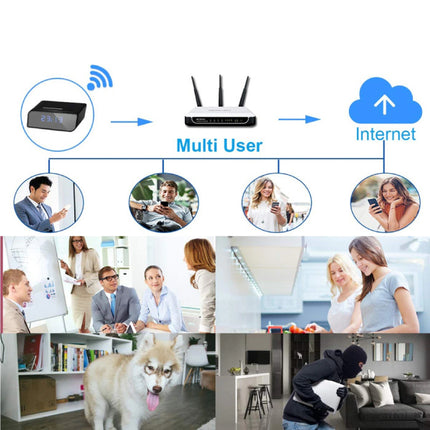 Alarm Klok met Camera en WiFi - Draadloze Smart Home Security Night Vision