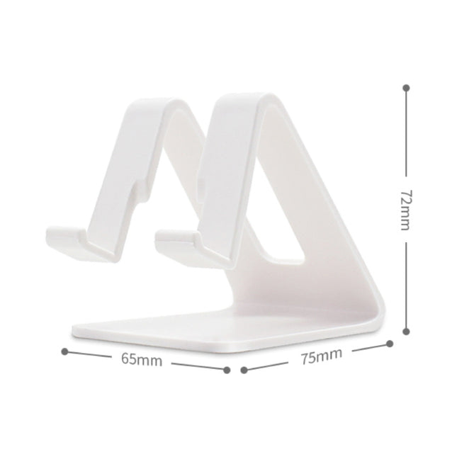 Universele Telefoonhouder Bureau Standaard - Opening voor Oplader - Videobellen Smartphone Holder Desk Stand Oranje