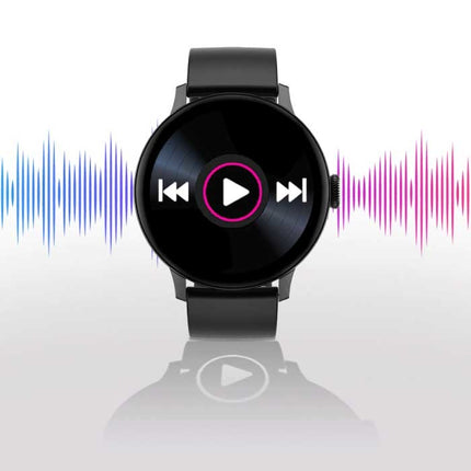 Randloze Smartwatch Siliconen Bandje Fitness Sport Activity Tracker Horloge Android Goud