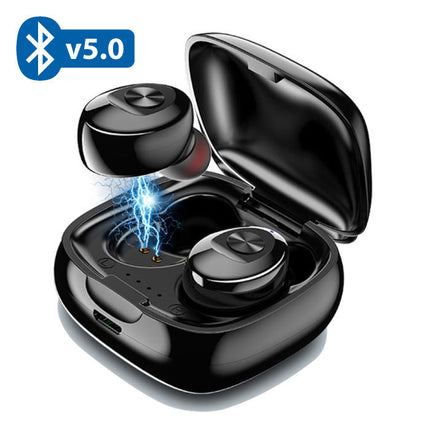 5D TWS Draadloze Oortjes Bluetooth 5.0 Ear Wireless Buds Earphones Earbuds Zwart