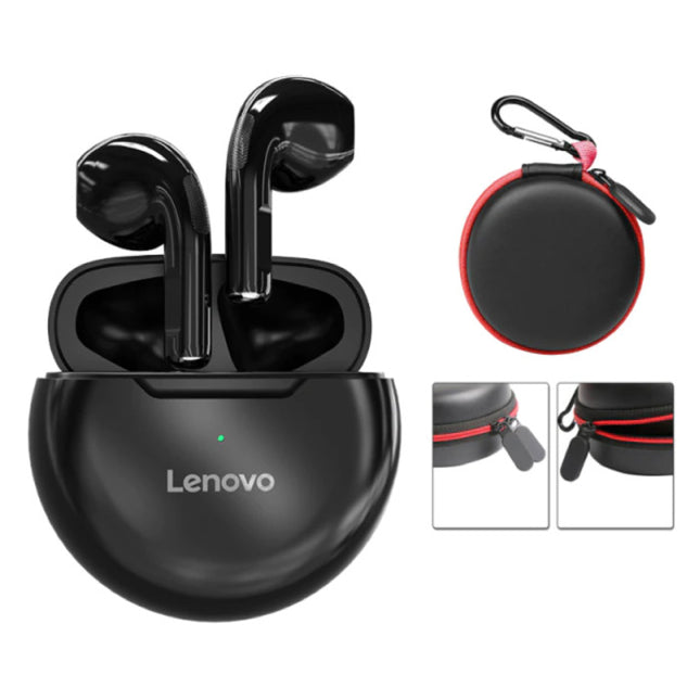 HT38 Draadloze Oortjes met Opbergtasje - Touch Control Oordopjes TWS Bluetooth 5.0 Earphones Earbuds Oortelefoon Zwart