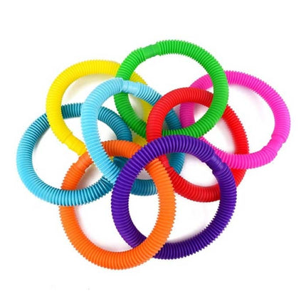 10-Pack Pop It Buis Noodle String - Rekbaar Fidget Anti Stress Speelgoed Bubble Toy Siliconen Noodles Willekeurige Kleur