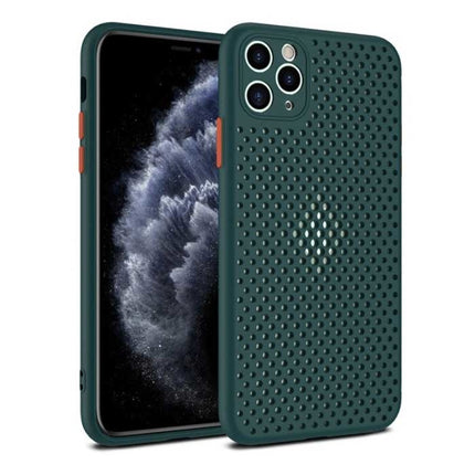 iPhone 11 - Ultra Slank Hoesje Warmteafvoer Cover Case Donkergroen