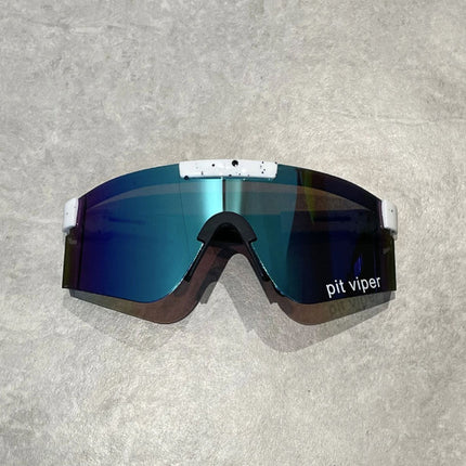 Gepolariseerde Zonnebril - Fiets Ski Sport Bril Shades UV400 Rood Wit Blauw