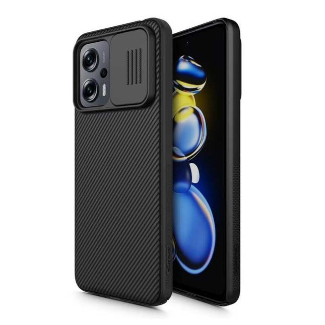 Xiaomi Poco X4 GT (5G) CamShield Hoesje met Camera Slide - Shockproof Case Cover Zwart