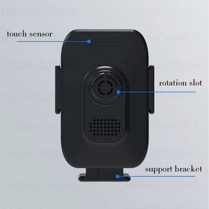 Qi Draadloze Autolader met Quick Charge 3.0 Adapter - Dashboard Stand Oplader Universeel Wireless Car Charging Pad Zwart