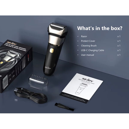 Scheerapparaat met LED Display - Elektrsiche Tondeuse Baard Trimmer Draadloos Scheermachine - Zilver