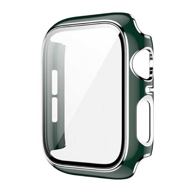 Plated Hoesje voor iWatch Series 42mm - Hard Bumper Case Cover Zilver Groen