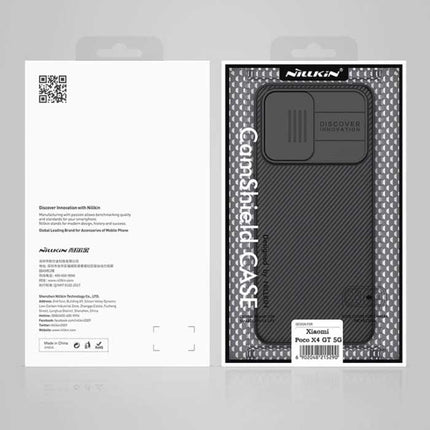 Xiaomi Poco X4 GT (5G) CamShield Hoesje met Camera Slide - Shockproof Case Cover Blauw