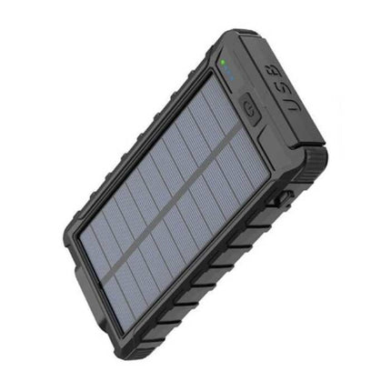 80.000mAh Solar Powerbank met 2 USB Poorten - Ingebouwde Zaklamp en Kompas - Externe Noodaccu Batterij Oplader Charger Zon Groen