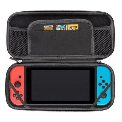 6 in 1 Kit voor Nintendo Switch - NS Opbergtas / Hoesje / Screenprotector / Kabel / Button Caps Rood