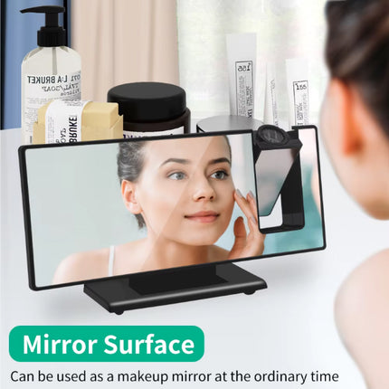 Digitale Wekker met Projectie - Alarm Klok Temperatuur Kalender LED Rotatieprojectie - Zwart Groen