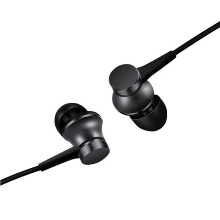 Mi Piston Oordopjes met Microfoon en Controls - 3.5mm AUX Oortjes Wired Earphones Oortelefoon Zwart
