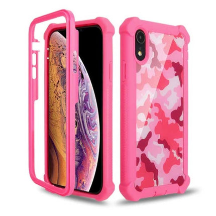 Samsung Galaxy Note 9 Bumper Hoesje 360° Bescherming - Full Body Cover Armor Roze Camouflage