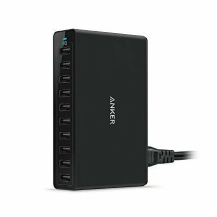 PowerPort 10  USB Laadstation 60W 10-Port Muur Oplader Thuislader Stekkerlader Adapter