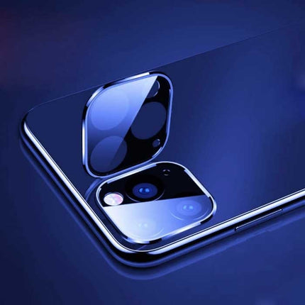 iPhone 13 Pro Camera Lens Cover - Tempered Glass en Metalen Ring Goud