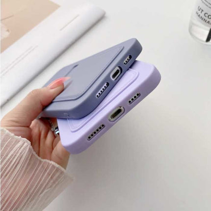 iPhone 12 Pro Kaarthouder - Wallet Card Slot Cover Hoesje Roze