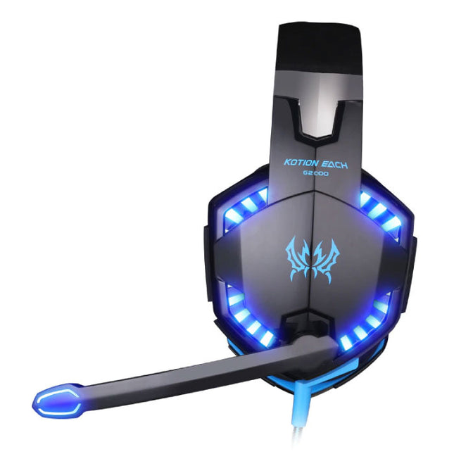 EACH G2000 Stereo Gaming Koptelefoon Headset Headphones met Microfoon Blauw
