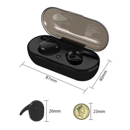 Draadloze Oortjes - Smart Touch Control TWS Oordopjes Bluetooth 5.0  Wireless Buds Oortelefoon Zwart 