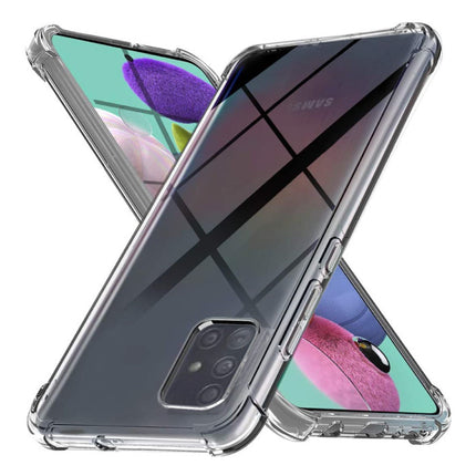 Samsung Galaxy A91 Transparant Bumper Hoesje - Clear Case Cover Silicone TPU Anti-Shock