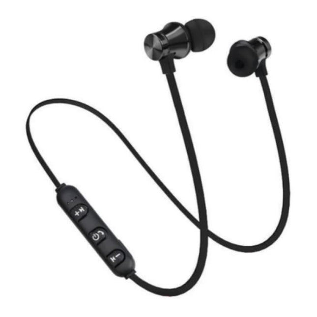 Draadloze Oortjes met Nekband Kabel - Oordopjes TWS Bluetooth 4.2 Earphones Earbuds Oortelefoon Zwart 