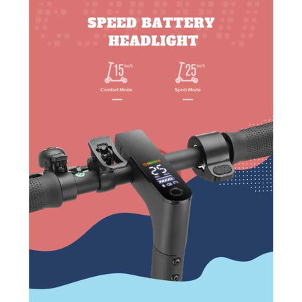 I9 Vouwbare Elektrische Scooter - Off-Road Smart E Step met App - 350W - 30 km/u - 8.5 inch Wielen - Zwart