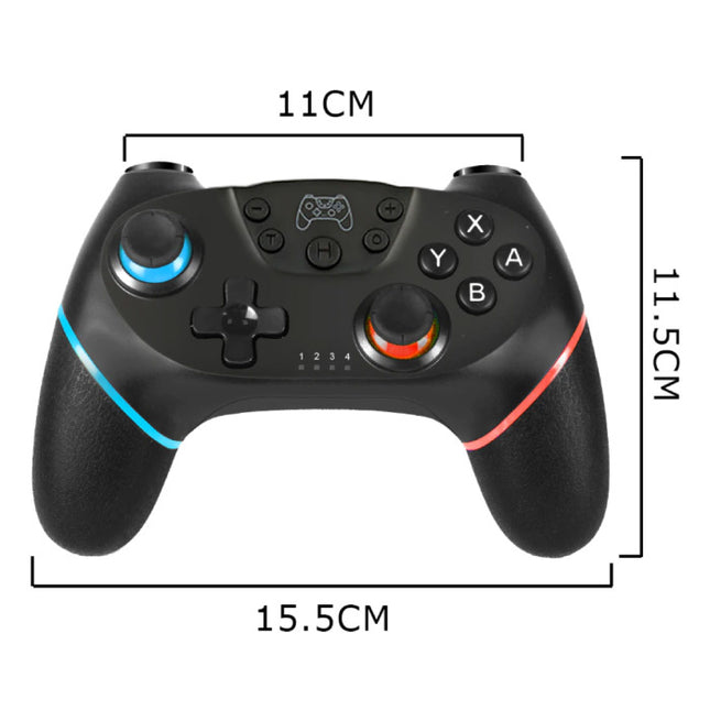 2-Pack Gaming Controller voor Nintendo Switch - NS Bluetooth Gamepad met Vibratie Wit