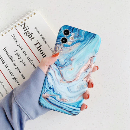 iPhone XS Max Hoesje Marmer Textuur - Shockproof Glossy Case Graniet Cover Cas TPU