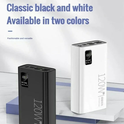 Mijia 50.000mAh Powerbank met 5 Oplaadpoorten - LED Display - 120W Batterij Oplader - Wit