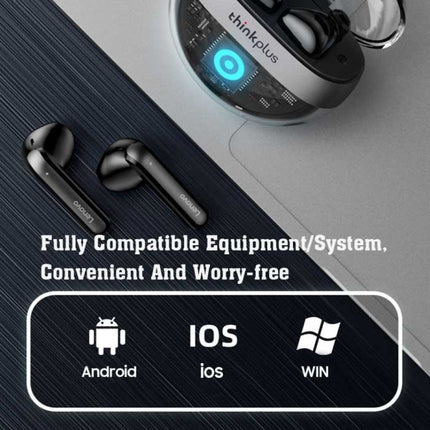 Think Plus T40 Draadloze Oortjes - TWS Oordopjes Bluetooth 5.2 Earphones Earbuds Oortelefoon Zwart