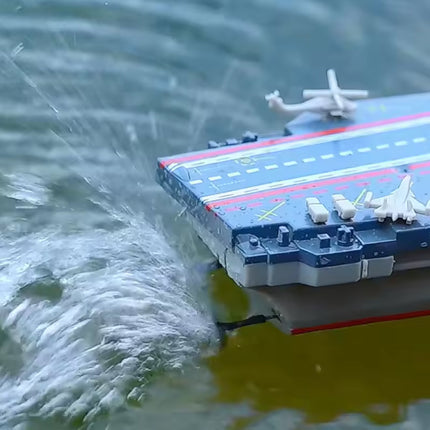 RC Mini Vliegdekschip met Afstandsbediening - Elektrisch Speelgoed Boot Schip Waterdicht