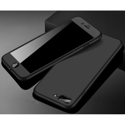 iPhone 6S 360°  Full Cover - Full Body Case Hoesje + Screenprotector Zwart