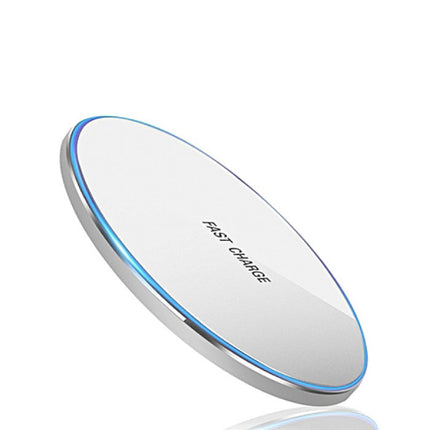 Qi GY-68 Universele Draadloze Oplader 9V - 1.67A Wireless Charging Pad Zilver