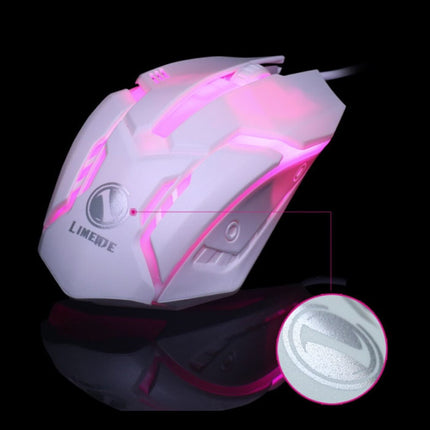 S1 Optische Gaming Muis Bedraad - Tweehandig en Ergonomisch met 1200 DPI - Wit